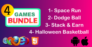 4 Games Bundle - HTML5 Games