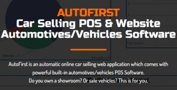 AutoFirst - Car Selling POS & Website - Automotives/Vehicles Software