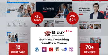 Bizup - Business Consulting WordPress Theme