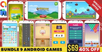 Bundle 9 Android Studio Games with AdMob Ads