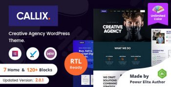 Callix - Creative Agency WordPress Theme + RTL