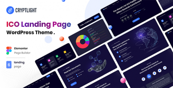 Cryptlight - ICO Landing Page WordPress Theme