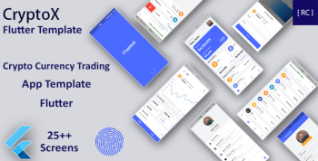 Crypto Currency Trading Android App Template + iOS App Template | Flutter  | CryptoX