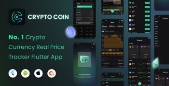 CryptoCoin: Flutter Full Cryptocurrency app for live tracking of prices