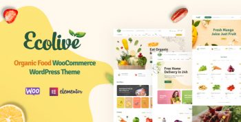 Ecolive - Organic Food WooCommerce WordPress Theme