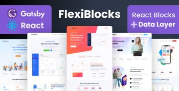 FlexiBlocks - React Gatsby Landing Page Templates