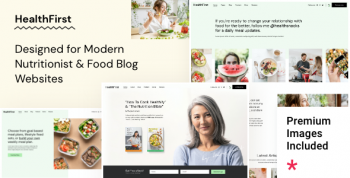 HealthFirst - Nutrition and Recipes Theme