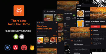 HomeChef - Multi Restaurant Food Delivery App | Ionic 5