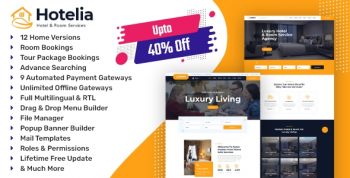 Hotelia - Hotel Booking / Resort Booking Management Website