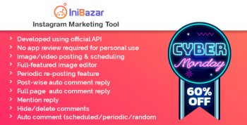 IniBazar - Instagram Post Scheduler & Marketing Tool (SaaS Platform)
