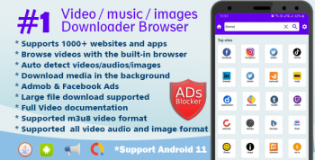 Lion Browser - Downloader Video audio images - All in one video downloader browser