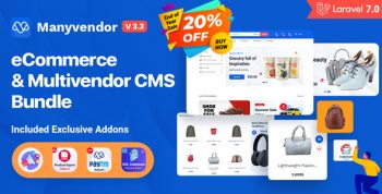 Manyvendor - eCommerce & Multivendor CMS Bundle