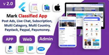 Mark Classified App | Classified App | Multi Payment Gateways Integrated | Buy & Sell | Subscription