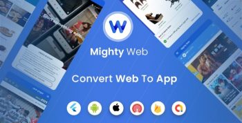 MightyWeb Flutter Webview - Convert Your Website To An App + Admin Panel