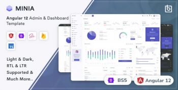 Minia - Angular 12 Admin Dashboard Template