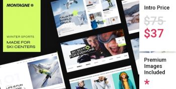 Montagne - Winter Sports & Ski Resort Theme