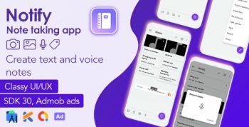 Notify - Android Note-taking App + Admob Ads