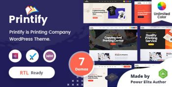 Printify - Printing Company WordPress Theme + RTL