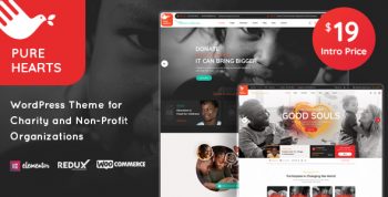 Pure Hearts - Charity & Nonprofit WordPress Theme