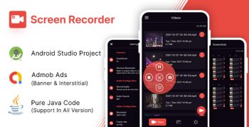 Screen Recorder - Record, Capture Video App with Admob | Android
