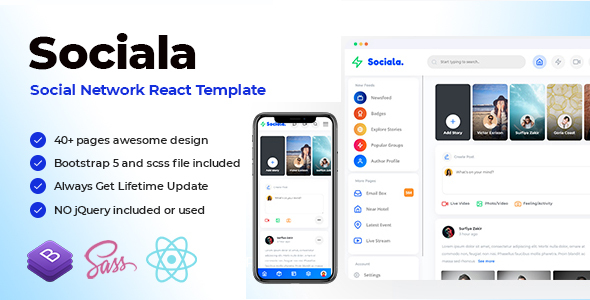 sociala-social-network-app-react-template-gplcode-net