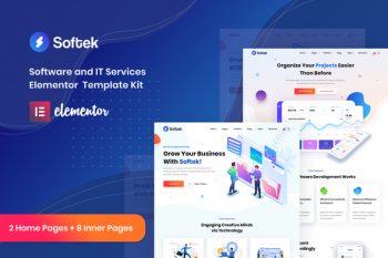 Softek - Software IT Solutions Elementor Template Kit