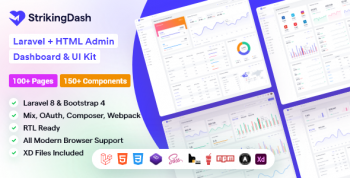 StrikingDash - Laravel Admin Dashboard Template