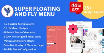 Super Floating and Fly Menu - Sticky, side, one page navigator, off-canvas menu plugin for WordPress