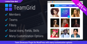 Team Grid - Team Member Showcase WordPress Plugin & Team Editor