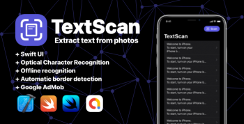 TextScan OCR Swift UI App - Extract text from documents