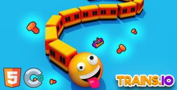 Trains.io 3D - (HTML5 Game - Construct 3)