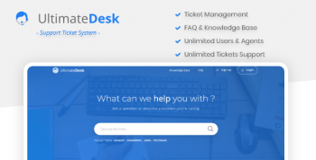 UltimateDesk - Support Ticket System with Knowledge Base & FAQ