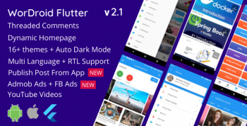 WorDroid Flutter - Full Wordpress App For Android and iOS