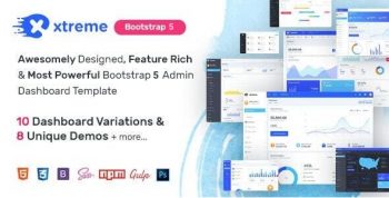 Xtreme Admin - Powerful Bootstrap 5 Dashboard Template
