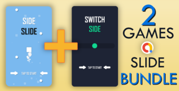 2 Games Slide Bundle - SideSlide + SwitchSide with AdMob Ads