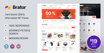 Brator - Auto Parts WooCommerce WordPress Theme