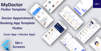 Doctor Appointment Booking App Template Flutter | 2 Apps | User App + Doctor App | MyDoctor