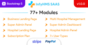 InfyHMS-Saas - Laravel Multi Hospital Management System - Saas Hospital