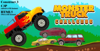Monster Truck Challenge (Construct 3 | C3P | HTML5) Admob and FB Instant Ready
