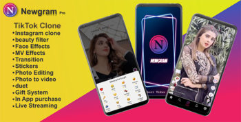 Newgram App - Instagram clone or Tiktok clone