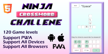 Ninja Crossword Challenge - HTML5 Game