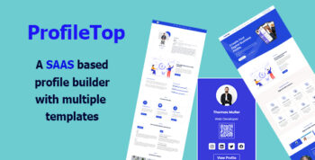 ProfileTop - Multi User vCard, Resume and Portfolio Builder (SaaS)