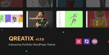 Qreatix – Interactive Portfolio WordPress Theme