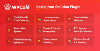 Restaurant Reservation, Food Menu & Food Ordering for WooCommerce