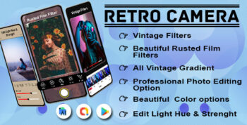 Retro Camera Vintage Camera Filters Photo Effects - Light Photo Editor Retro Filters - Photo Effects