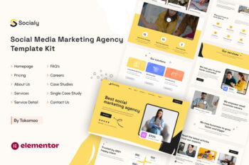 Socialy | Social Media Marketing Agency Elementor Template Kit