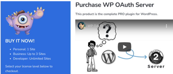WP OAuth Server- Developer Level