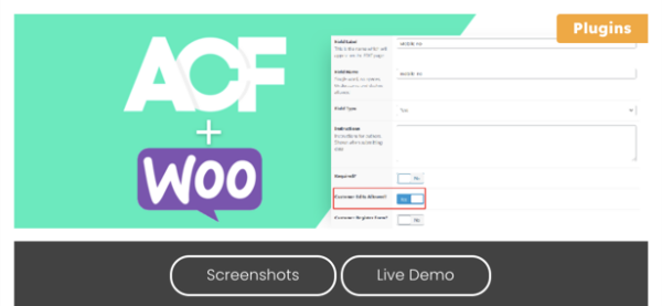 ACF For WooCommerce
