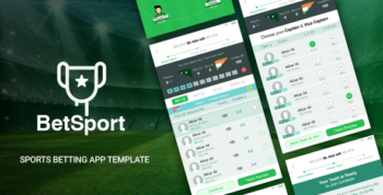 BetSport - Online Fantasy Sports Betting App Template - IONIC 5