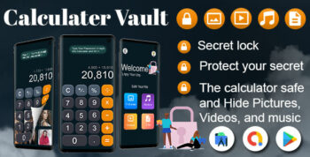 Calculator - Photo Vault - Photo Vault and Video Vault - Hide Photo Video Music Documents - Calc Box